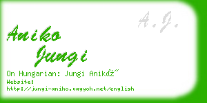 aniko jungi business card